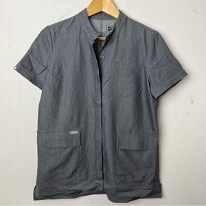 X-Small Figs Women’s Limited Edition Button down Graphite Scrub Top